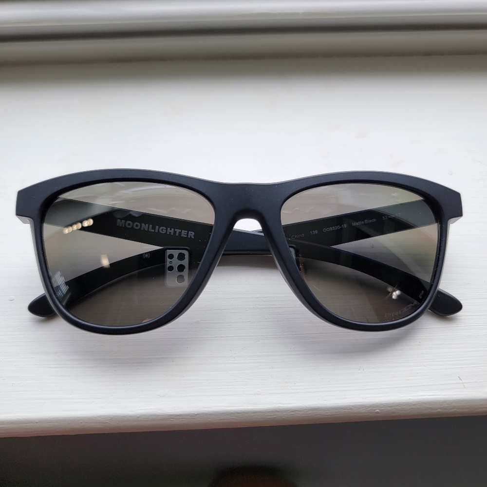 Oakley Moonlighter Matte Black Prizm Polarized Sunglasses